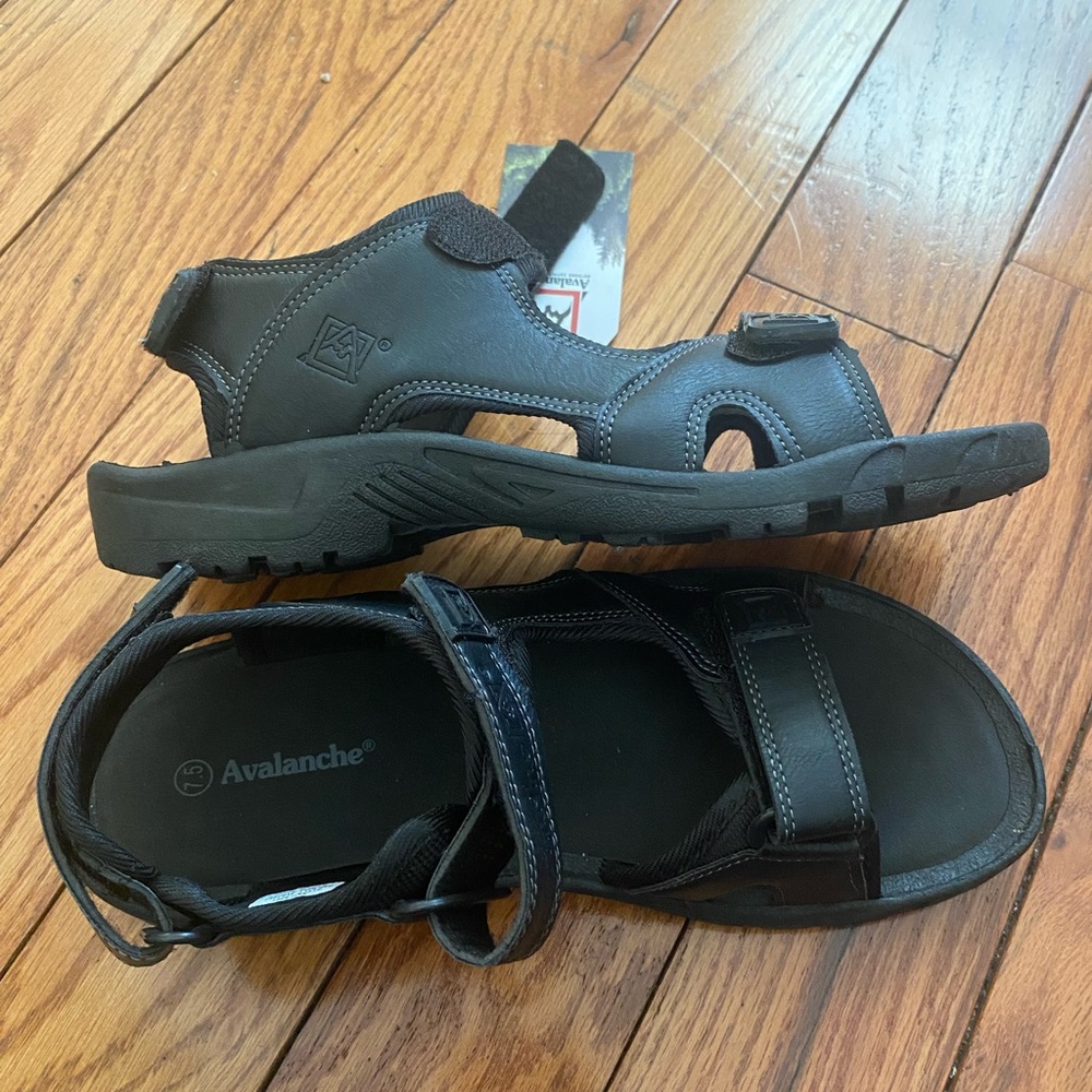Avalanche Men's Sport II 85883 Outdoor Sandals Black‎ Velcro Strap Size 7.5